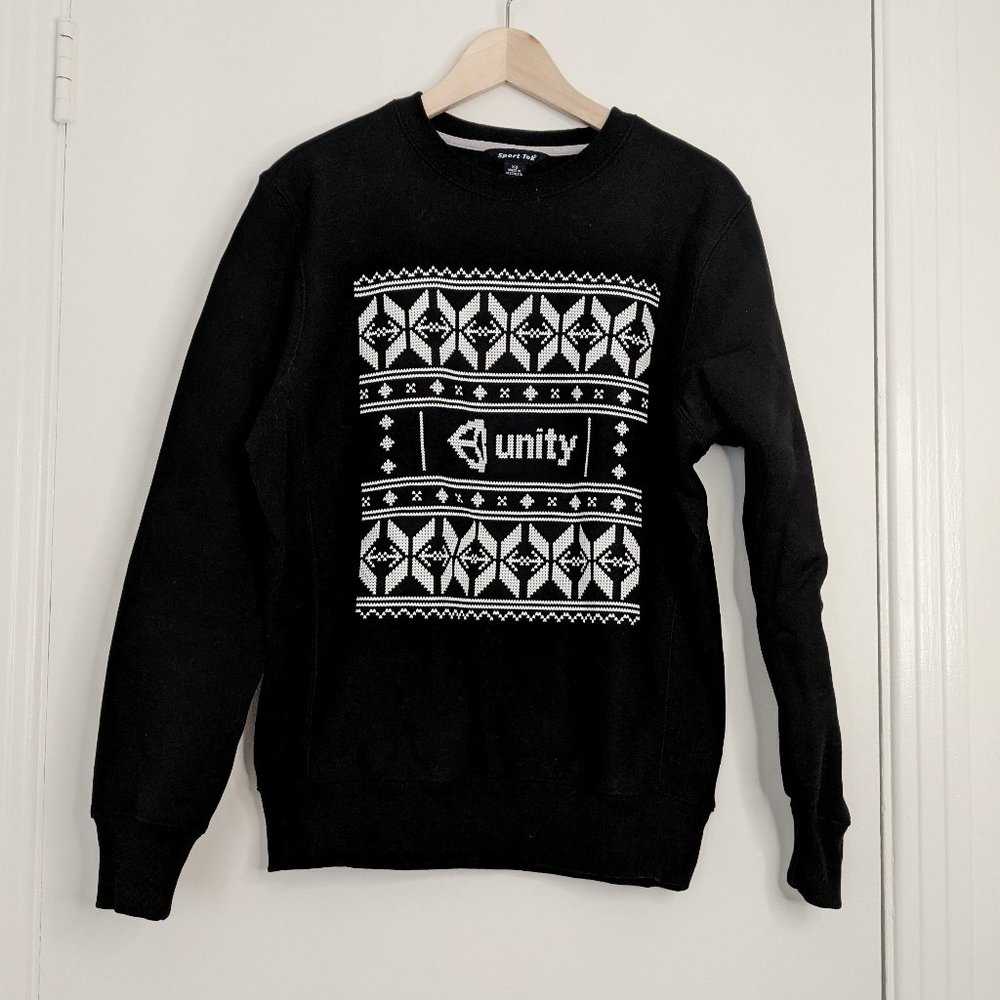 Unity swag black Christmas sweater